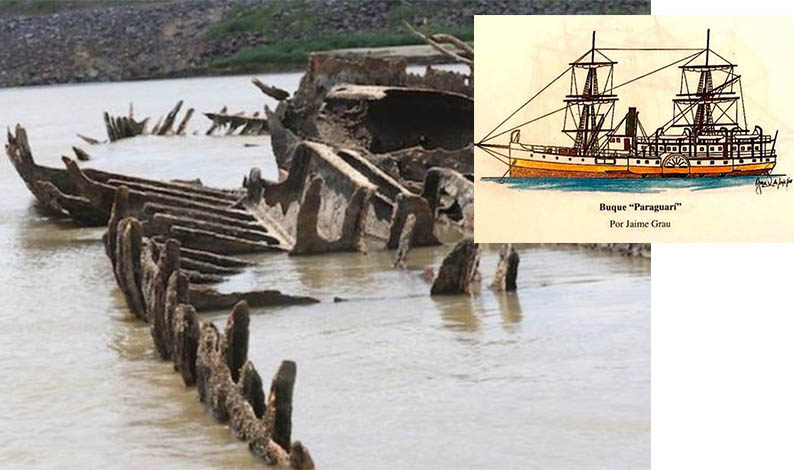 Destroços de navio da Guerra do Paraguai são resgatados como patrimônio histórico 