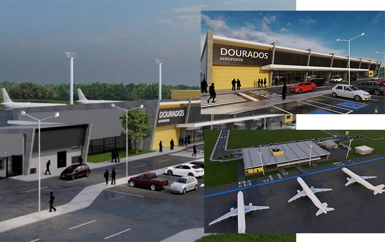 Governo divulga imagens do futuro terminal de passageiros do novo Aeroporto de Dourados