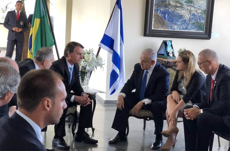 'Israel Ã© a terra prometida. E o Brasil Ã© terra da promessa', diz Netanyahu