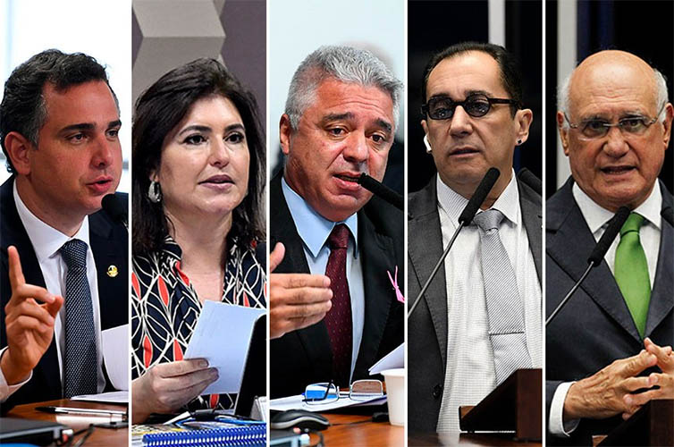 Cinco candidatos disputam a PresidÃªncia do Senado na eleiÃ§Ã£o desta segunda-feira