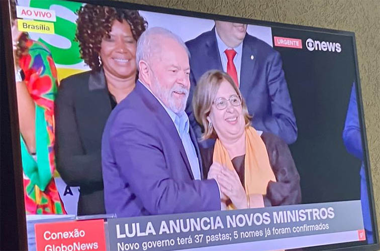 Lula anuncia Cida GonÃ§alves, de MS, como futura titular do MinistÃ©rio da Mulher