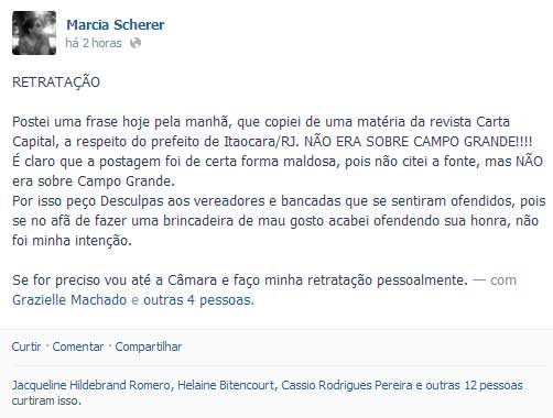 Mensagem postada por assessora de Bernal no Facebook deixa vereadores irados na Capital