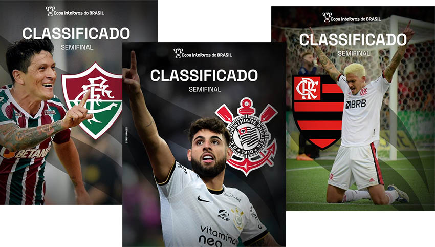 Corinthians x Fluminense nas semifinais; Flamengo espera AtlÃ©tico-GO x SÃ£o Paulo