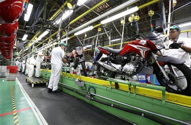 Honda suspende hoje sua produÃ§Ã£o de motos em Manaus