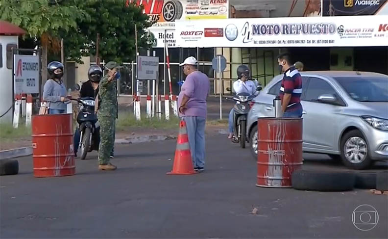 Covid: em quarentena, Paraguai tem menos da metade dos casos de MS