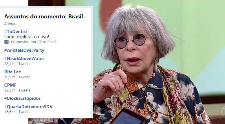 TuÃ­te antigo de Rita Lee falando de 'caso' com Bolsonaro vira polÃªmica no Twitter