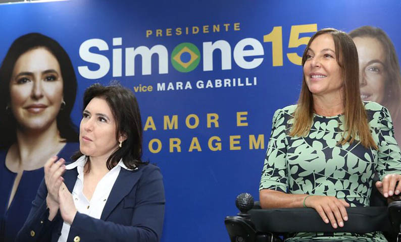 Simone confirma Mara Gabrilli de vice em chapa 100% feminina para o Planalto: vÃ­deo