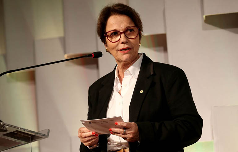 Futura ministra, Tereza Cristina quer acabar com inspeÃ§Ã£o diÃ¡ria em frigorÃ­ficos