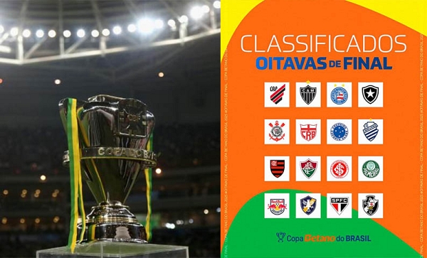Os classificados Ã s oitavas da Copa do Brasil