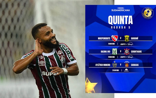 Flu e VitÃ³ria vencem na Copa Sul-Americana; hoje tem AtlÃ©tico-MG e Corinthians em campo