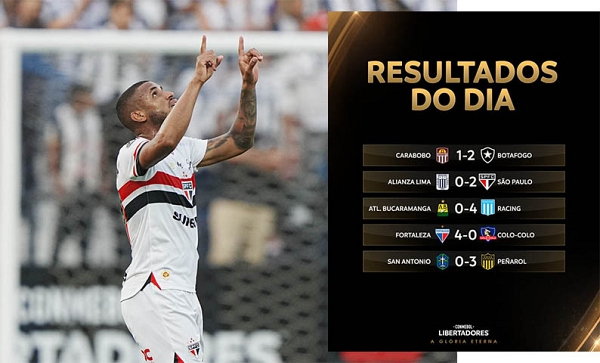 Noite de vitÃ³rias brasileiras na Libertadores