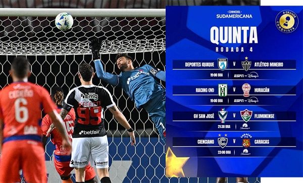 Cruzeiro eliminado e Vasco goleado na Sula