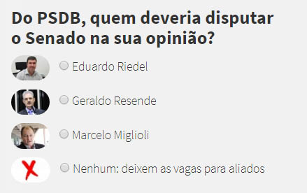 O PSDB deve lanÃ§ar candidato ao Senado?