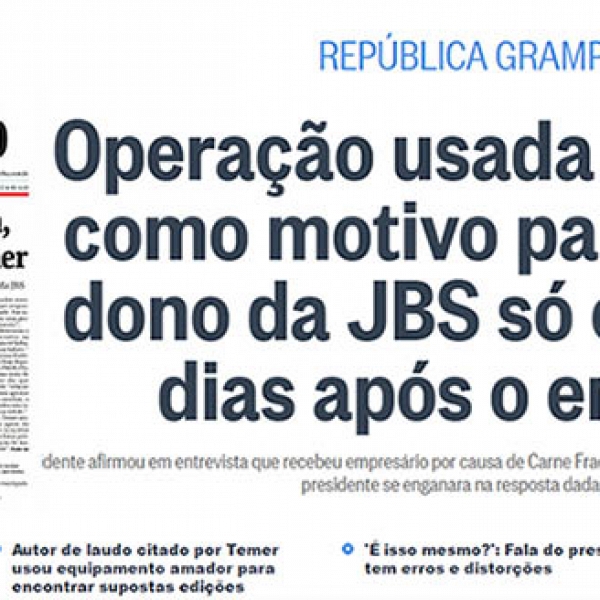 O Globo contesta resposta de Temer Ã  Folha e aquece polÃªmica sobre gravaÃ§Ã£o