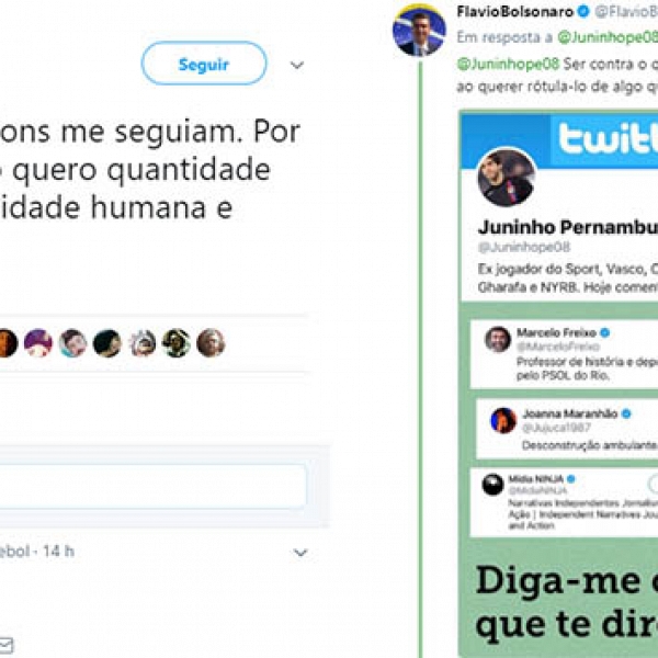 Juninho Pernambucano dÃ¡ 'cartÃ£o vermelho' a apoiadores de Bolsonaro