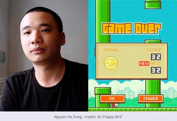 Jovem vietnamita criador de Flappy Bird retira jogo do ar por nÃ£o suportar o sucesso