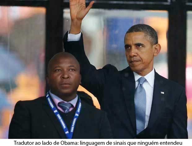 Falso intÃ©rprete de sinais no memorial de Mandela fez gestos esquisitos e irritou surdos