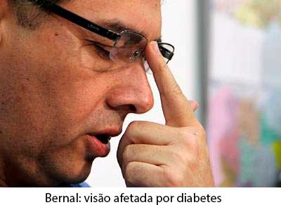 Com diabetes afetando sua visÃ£o, prefeito Bernal adia, de novo, depoimento na CÃ¢mara