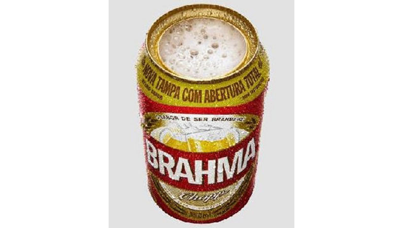 Brahma lanÃ§a neste sÃ¡bado lata que vira copo