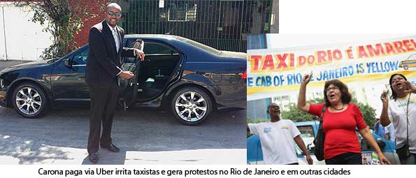 Aplicativo de carona paga revolta taxistas