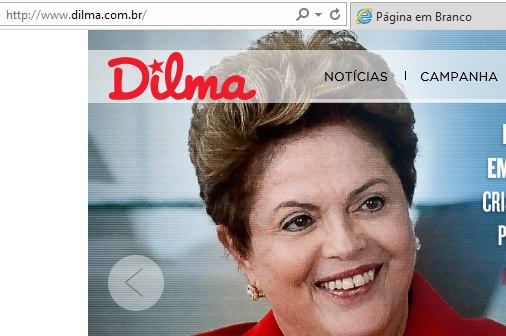 Dilma ganha domÃ­nios de sites em MS
