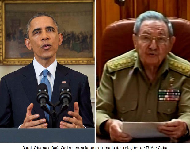 Depois de dÃ©cadas de hostilidades, EUA e Cuba anunciam histÃ³rica retomada das relaÃ§Ãµes