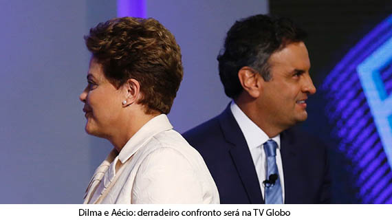 Dilma vs AÃ©cio se enfrentam na Globo