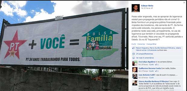 Tucano critica uso do Bolsa FamÃ­lia em propaganda do PT em Campo Grande