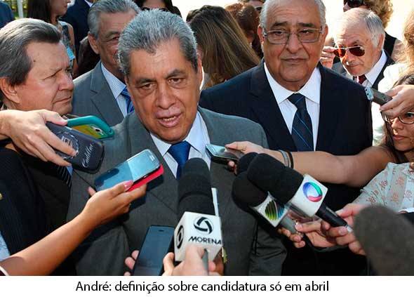Candidatura sÃ³ em abril, confirma AndrÃ©