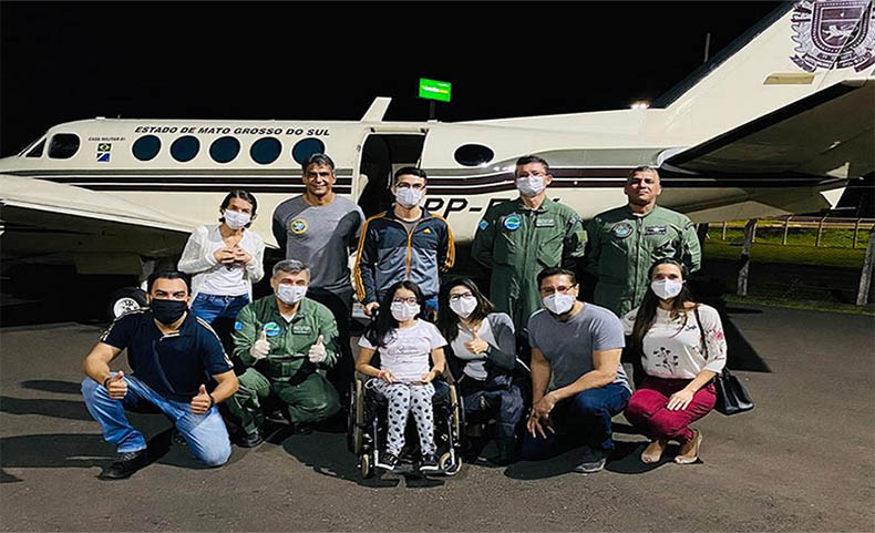 Casa Militar faz transporte urgente de pacientes de MS para transplantes