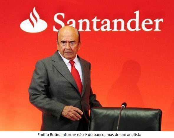 Informe negativo sobre Dilma Rousseff deve gerar demissÃµes no banco Santander