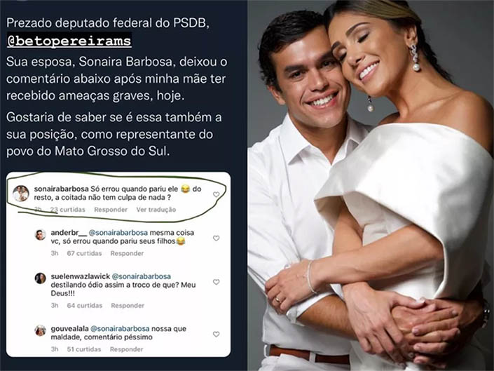 Deputado de MS se desculpa com Felipe Neto por post de esposa: 'infeliz e desnecessÃ¡rio'