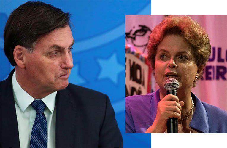 FHC, Lula e Maia criticam Bolsonaro e apoiam Dilma atacada pelo presidente