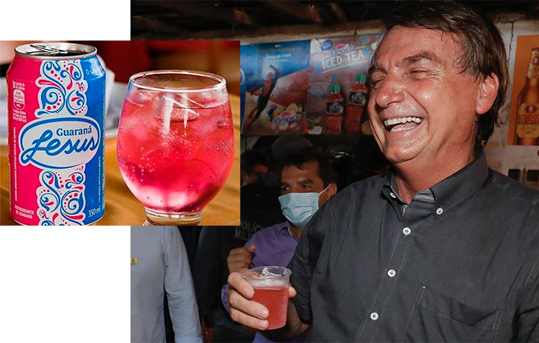'Agora eu virei boiola, igual maranhense' diz Bolsonaro ao tomar guaranÃ¡ rosa