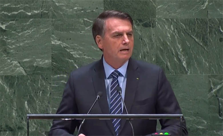 Na ONU, Bolsonaro ataca socialismo, mira Macron e defende a soberania do Brasil