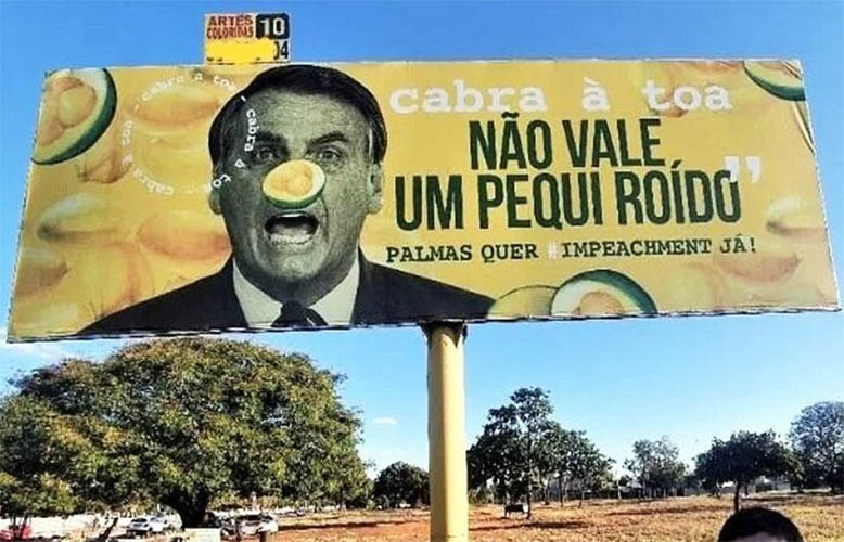 MPF arquiva inquÃ©rito sobre outdoor que comparava Bolsonaro a 'pequi roÃ­do'