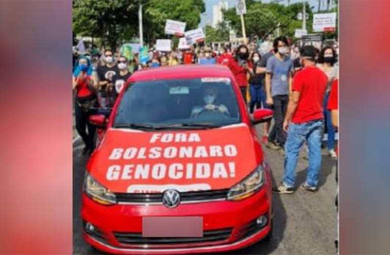 PM Ã© afastado em GoiÃ¡s apÃ³s prender dirigente do PT por faixa contra Bolsonaro no carro