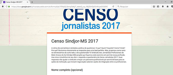 Sindicato faz censo de jornalistas em MS
