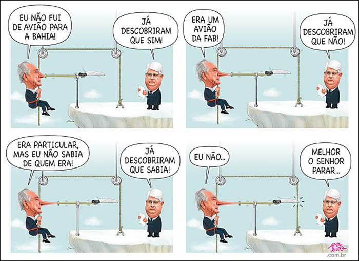 Voos... na charge do Amarildo