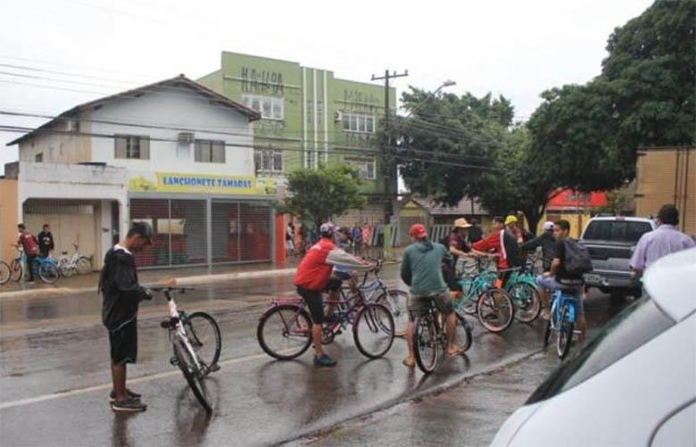 Chuva em Campo Grande adia passeio ciclÃ­stico alusivo ao Dia do Trabalhador
