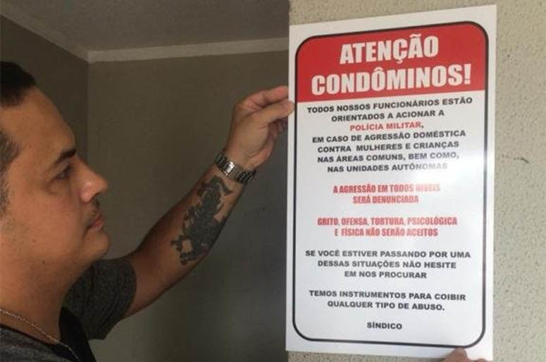 CondomÃ­nio incentiva denÃºncias contra violÃªncia domÃ©stica em Campo Grande