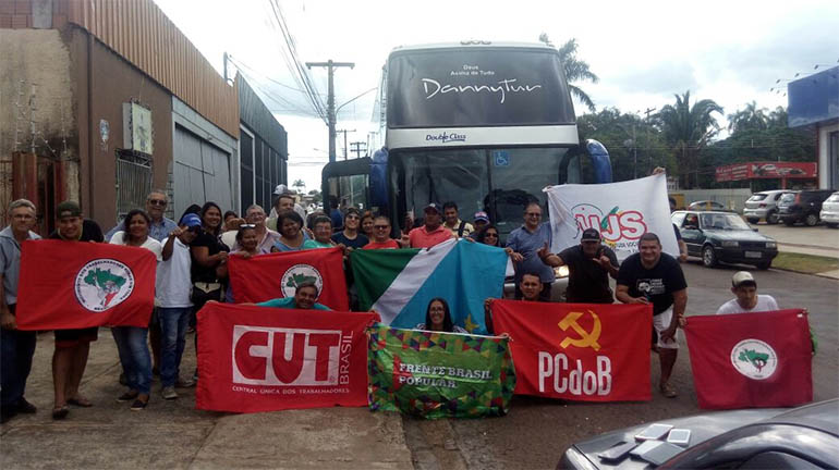 Caravana de militantes de Campo Grande vai a Curitiba reforÃ§ar 'Bom dia Lula'