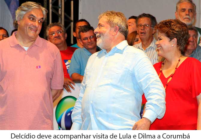Lula e Dilma devem visitar CorumbÃ¡