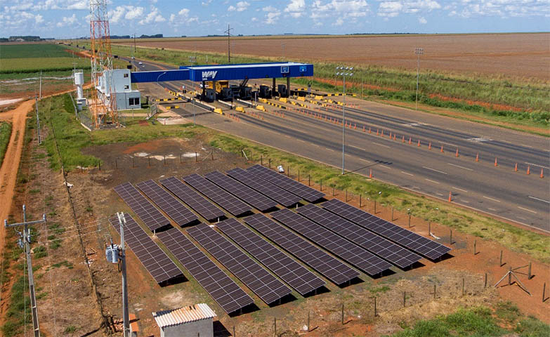 ConcessionÃ¡ria instala energia solar em praÃ§as de pedÃ¡gio em Mato Grosso do Sul