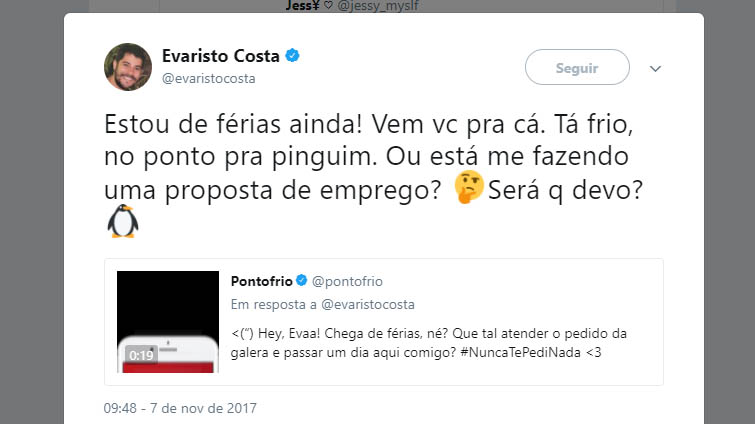 Evaristo Costa acerta quebra de contrato com a Globo e jÃ¡ pode faturar nas redes