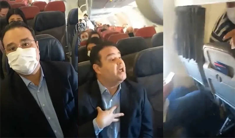 Bolsonaristas batem boca com deputado de MS em voo de Campo Grande para BrasÃ­lia