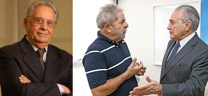 Temer, FHC e Lula articulam 'pacto'