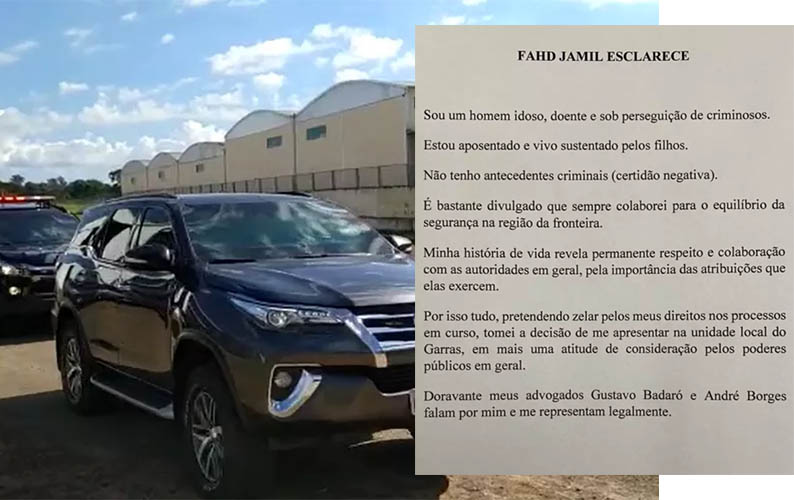 Chamado de 'rei da fronteira', Fahd Jamil se entrega Ã  polÃ­cia em Campo Grande
