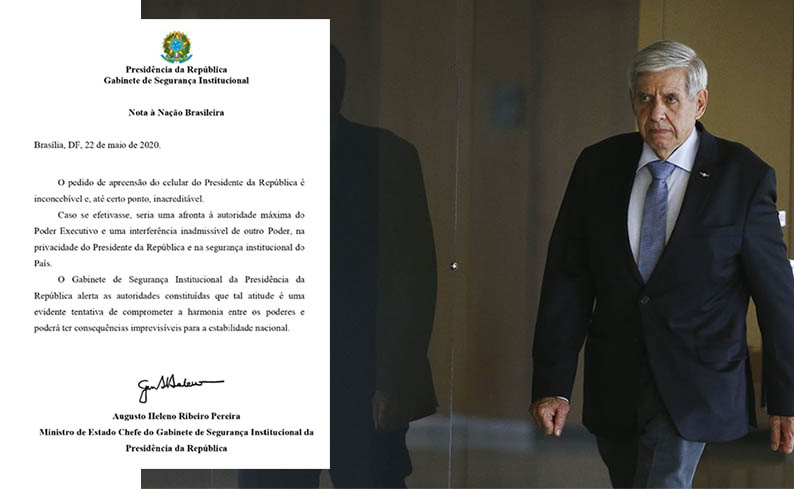 Apreender celular de Bolsonaro pode ter 'consequÃªncias imprevisÃ­veis', diz general