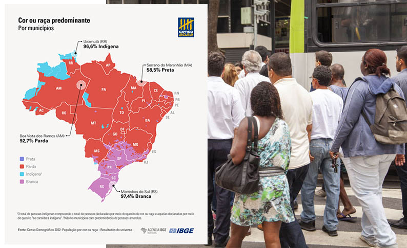 Censo 2022: Maior parte da populaÃ§Ã£o do Brasil se declara parda pela primeira vez desde 1991